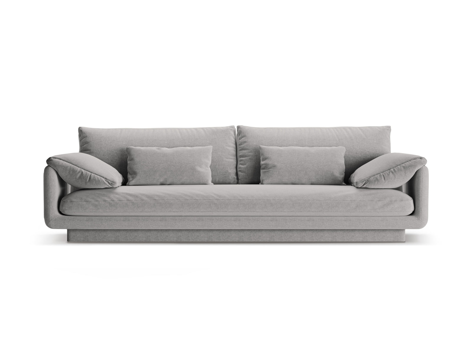 Torino Sofa 4 Sitzer in Light Grey-Wind präsentiert im Onlineshop von KAQTU Design AG. 4er Sofa ist von Micadoni