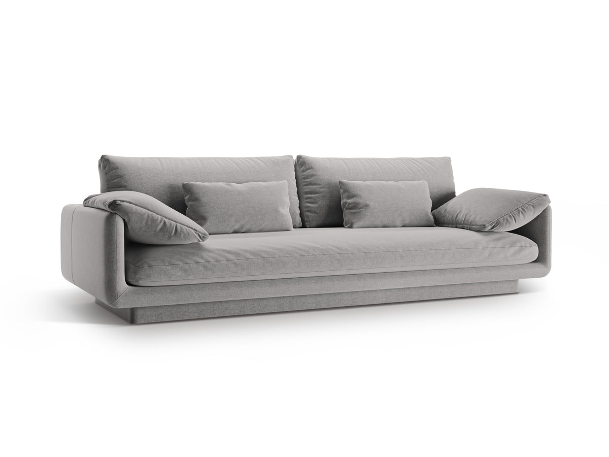 Torino Sofa 4 Sitzer in Light Grey-Wind präsentiert im Onlineshop von KAQTU Design AG. 4er Sofa ist von Micadoni