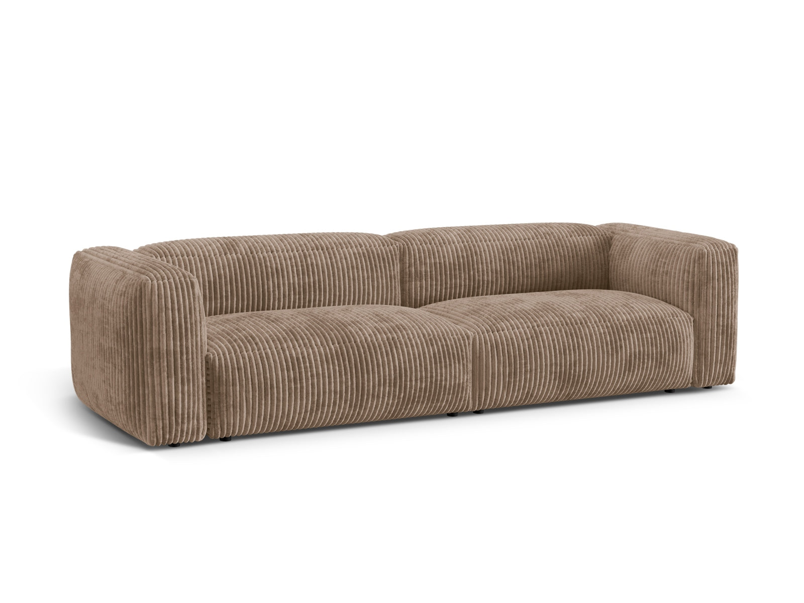 Elegantes Martina 4-Sitzer Sofa in Acorn-Tilia, ideal für stilvolle Wohnräume. Modulares Design von Micadoni für individuellen Komfort.