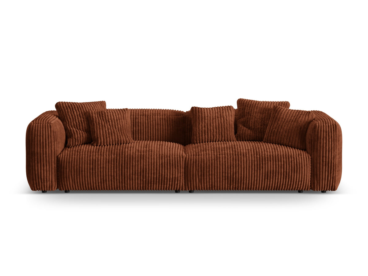 Martina Modulares Sofa 4 Sitzer in Brick-Tilia präsentiert im Onlineshop von KAQTU Design AG. 3er Sofa ist von Micadoni