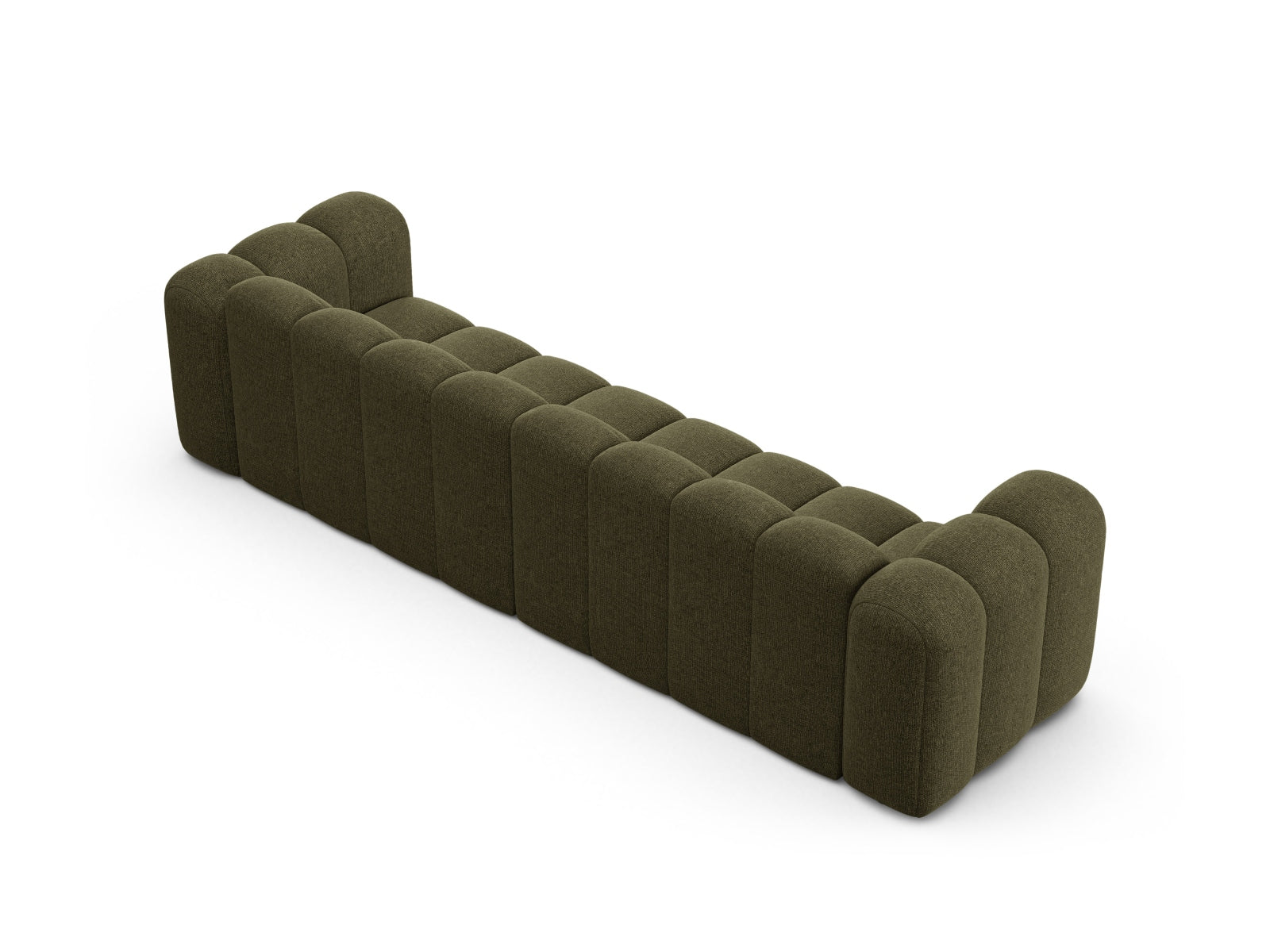Modernes 4-Sitzer Sofa Lupine in Green-Eden, perfekt für entspannte Stunden und stilvolle Einrichtungsideen.