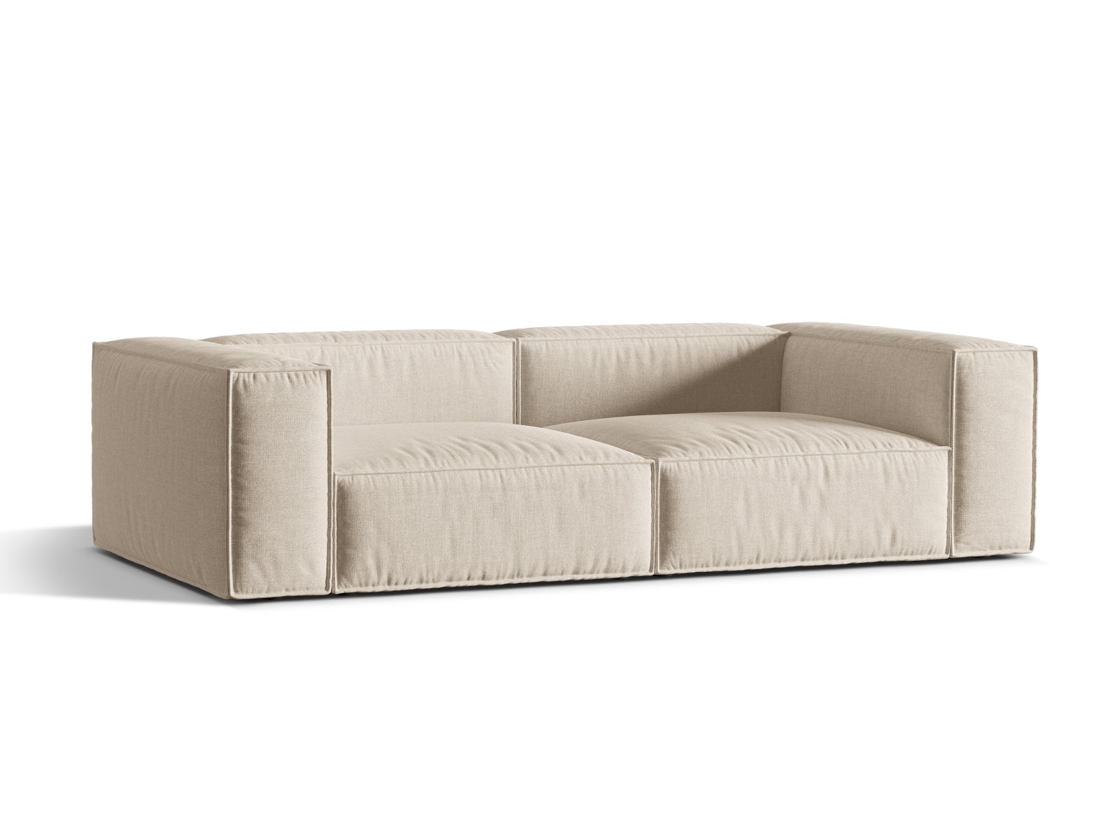 Beige 4-Sitzer Sofa Nuria von Micadoni, stilvolles und modernes Design für Ihr Wohnzimmer, erhältlich bei KAQTU Design AG.