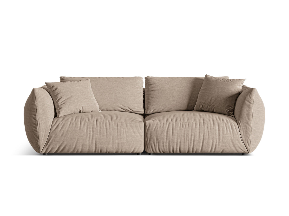 Chris Modular Sofa 4 Sitzer in Sand-LINS präsentiert im Onlineshop von KAQTU Design AG. 4er Sofa ist von Micadoni