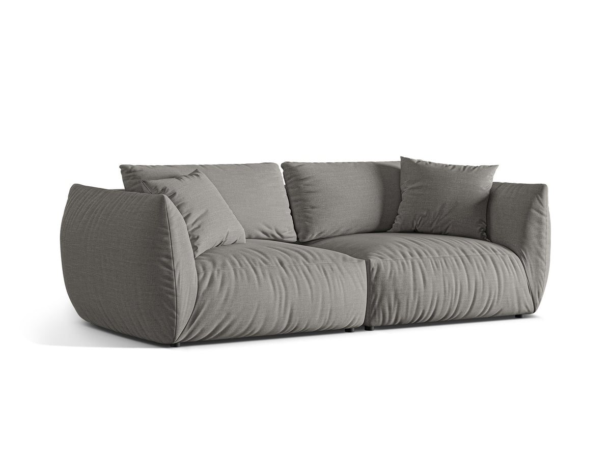 Chris Modular Sofa 4 Sitzer in Warm grey-LINS präsentiert im Onlineshop von KAQTU Design AG. 4er Sofa ist von Micadoni