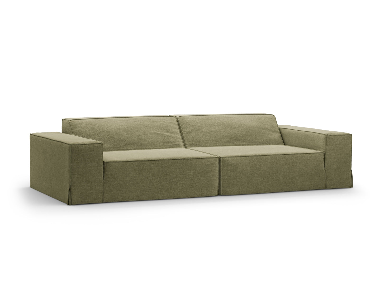 Jodie Modular Sofa 4 Sitzer in Light Green präsentiert im Onlineshop von KAQTU Design AG. 4er Sofa ist von Micadoni