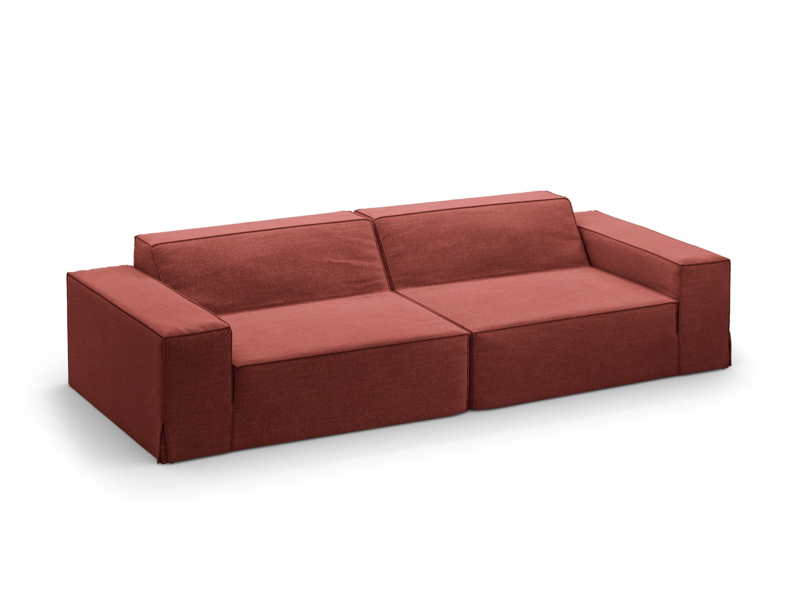 Jodie Modular Sofa 4 Sitzer in Cherrywood präsentiert im Onlineshop von KAQTU Design AG. 4er Sofa ist von Micadoni