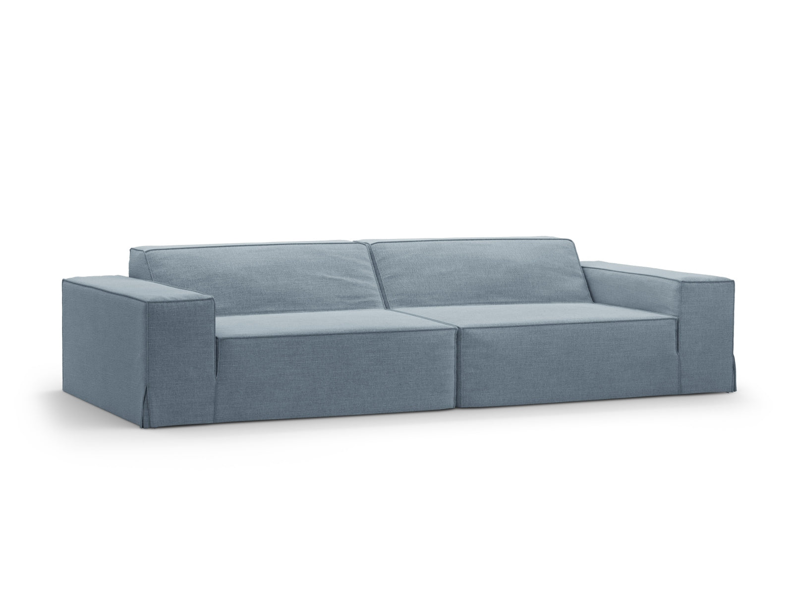 Jodie Modular Sofa 4 Sitzer in Muted Blue präsentiert im Onlineshop von KAQTU Design AG. 4er Sofa ist von Micadoni