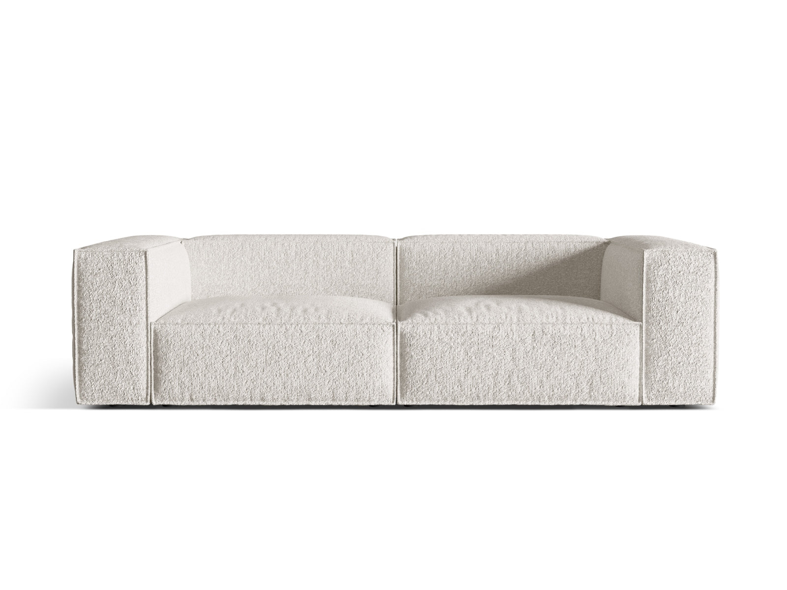Nuria Sofa 4 Sitzer in Grey Beige Melange-Monet präsentiert im Onlineshop von KAQTU Design AG. Sofa ist von Micadoni
