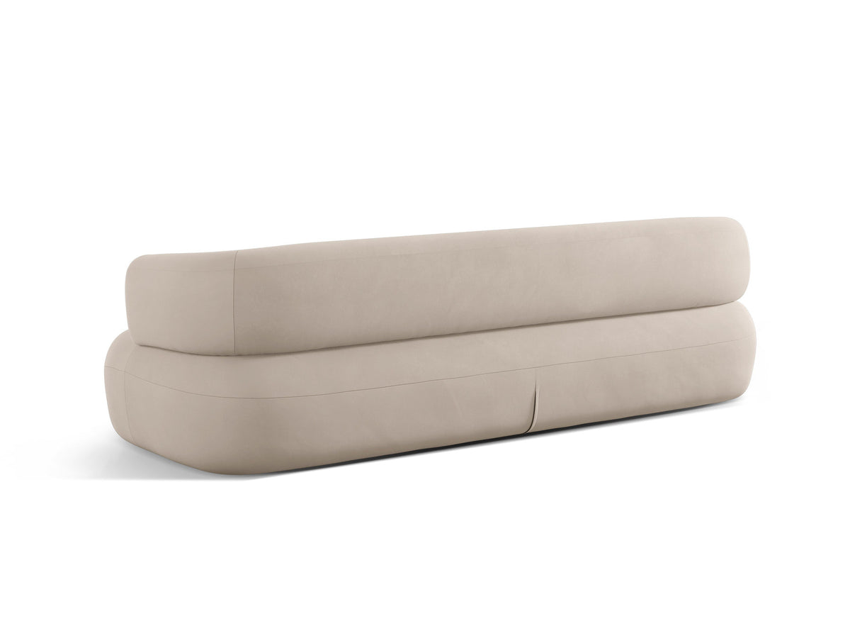 Jenny Velour Sofa 4 Sitzer in Beige-Salvador präsentiert im Onlineshop von KAQTU Design AG. 4er Sofa ist von Micadoni