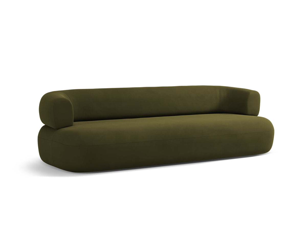 Jenny Velour Sofa 4 Sitzer in Green-Salvador präsentiert im Onlineshop von KAQTU Design AG. 4er Sofa ist von Micadoni