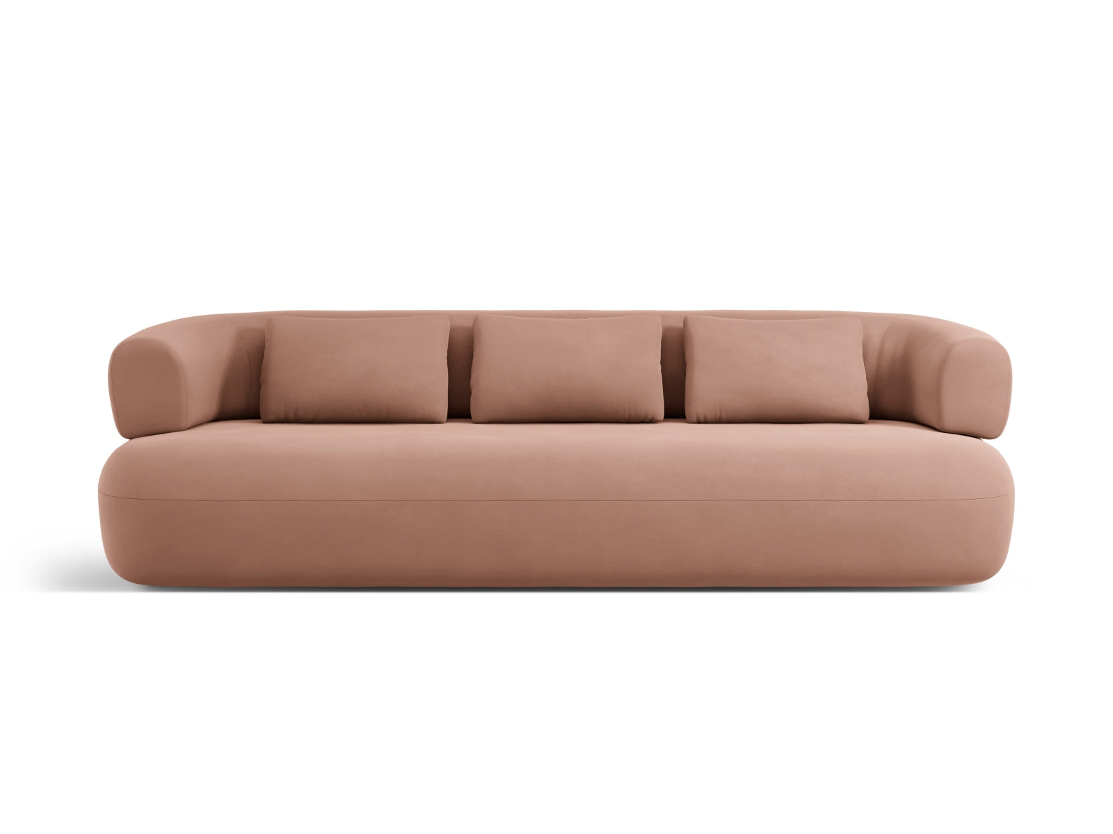 Jenny Velour Sofa 4 Sitzer in Terracotta präsentiert im Onlineshop von KAQTU Design AG. 4er Sofa ist von Micadoni