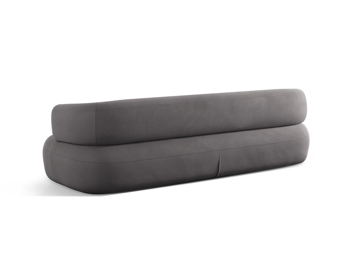 Jenny Velour Sofa 4 Sitzer in Dark Grey-Salvador präsentiert im Onlineshop von KAQTU Design AG. 4er Sofa ist von Micadoni