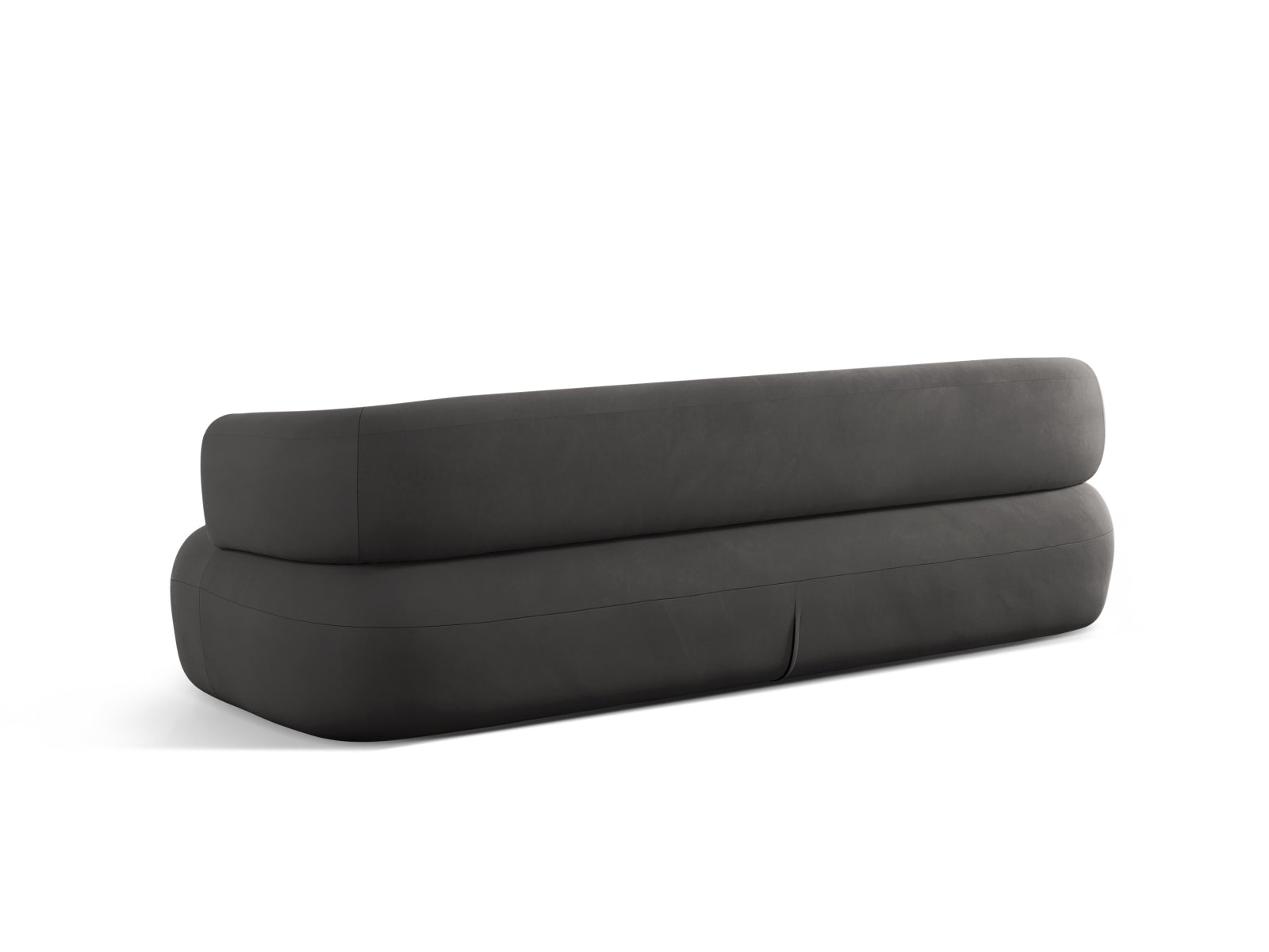 Stylisches 4-Sitzer Sofa "Jenny" in luxuriösem Velour, perfekt für zeitgemäße Wohnräume und gemütliche Abende.