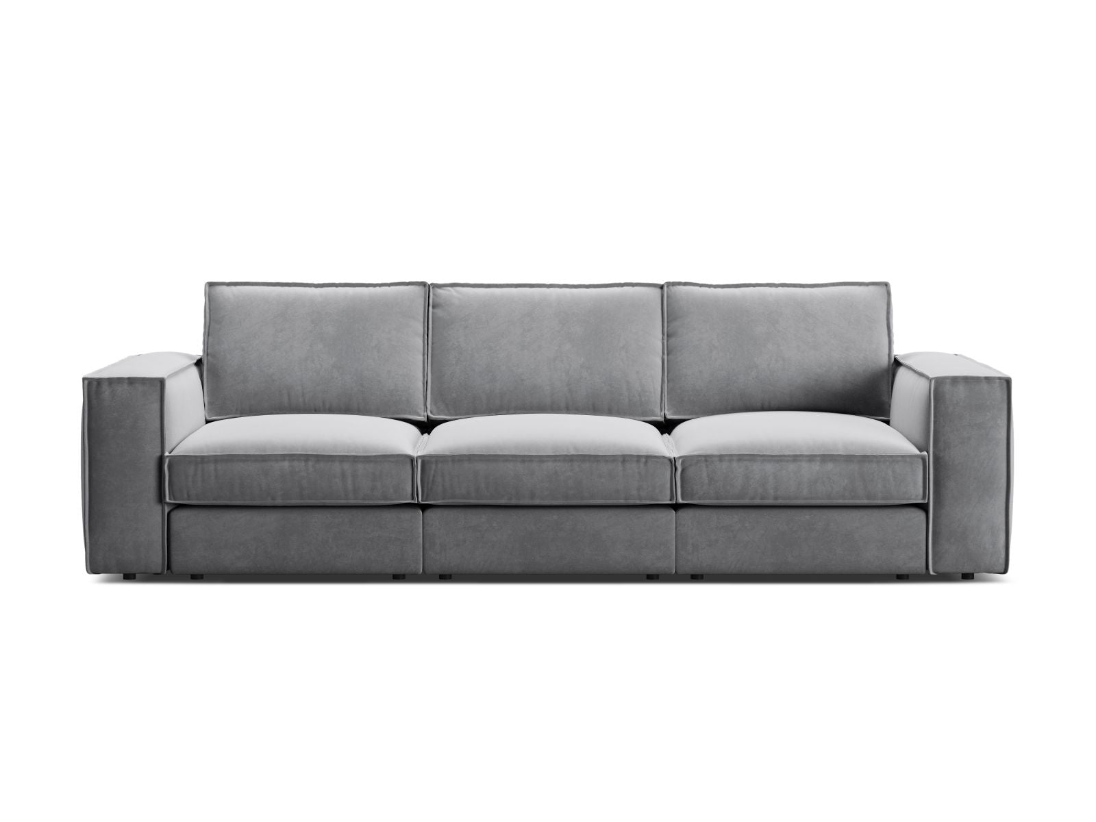 4-Sitzer Modular Sofa Pola in Grey-Salvador präsentiert im Onlineshop von KAQTU Design AG. 4er Sofa ist von Micadoni