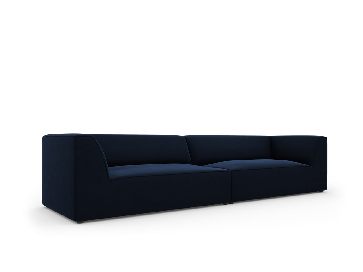 Ruby Velour Sofa 4 Sitzer in Royal Blue-Salvador präsentiert im Onlineshop von KAQTU Design AG. 4er Sofa ist von Micadoni