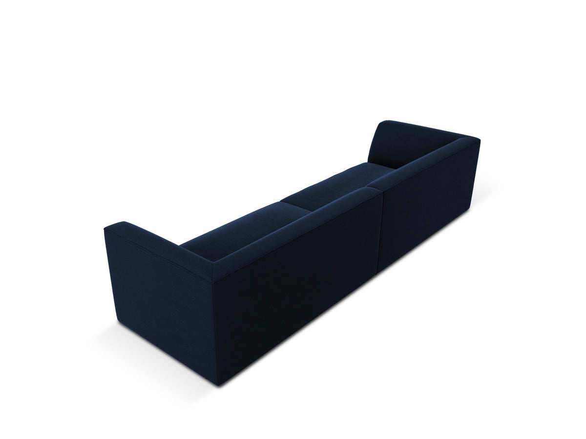 Ruby Velour Sofa 4 Sitzer in Royal Blue-Salvador präsentiert im Onlineshop von KAQTU Design AG. 4er Sofa ist von Micadoni