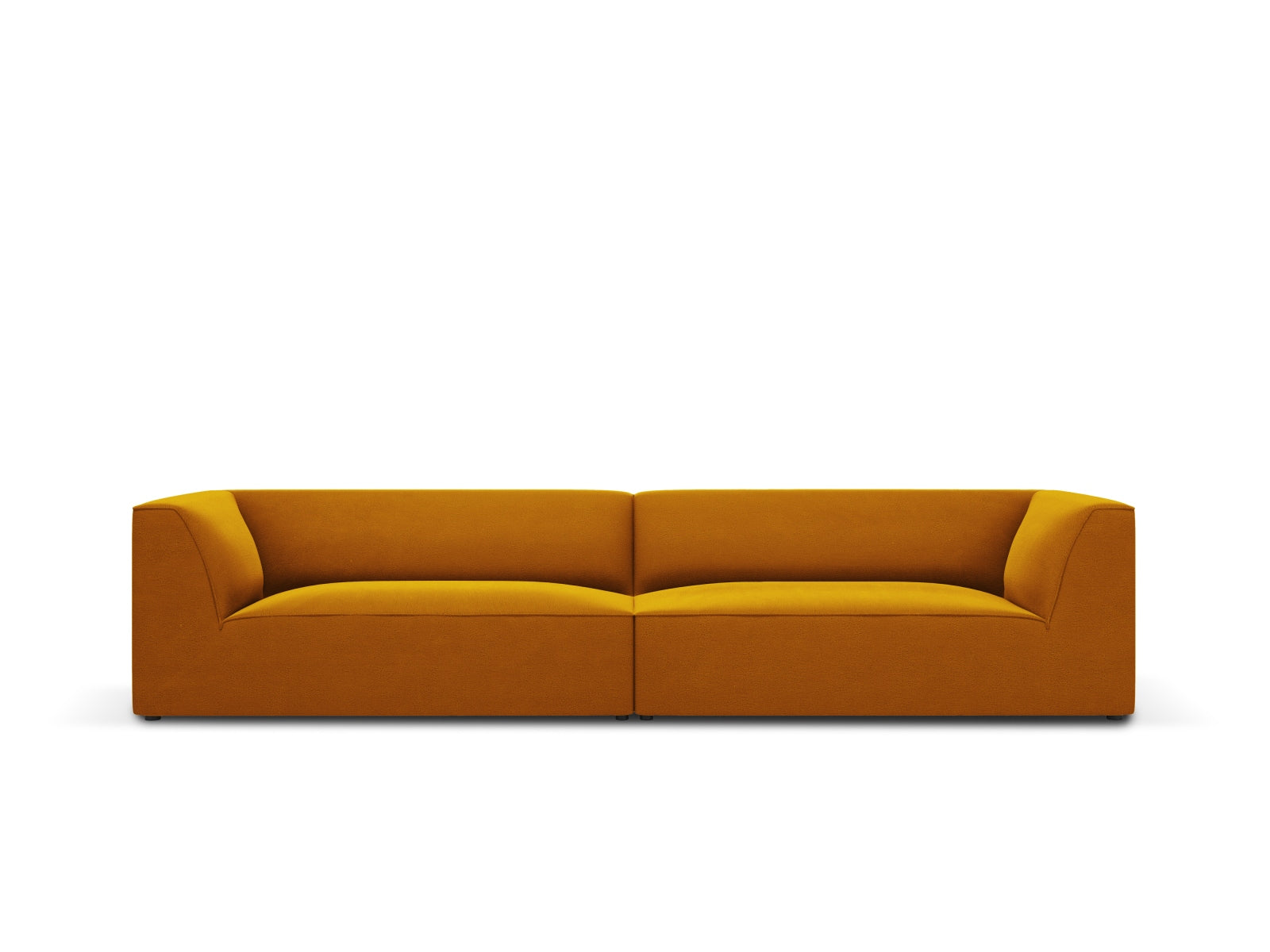 Ruby Velour Sofa 4 Sitzer in Yellow-Salvador präsentiert im Onlineshop von KAQTU Design AG. 4er Sofa ist von Micadoni