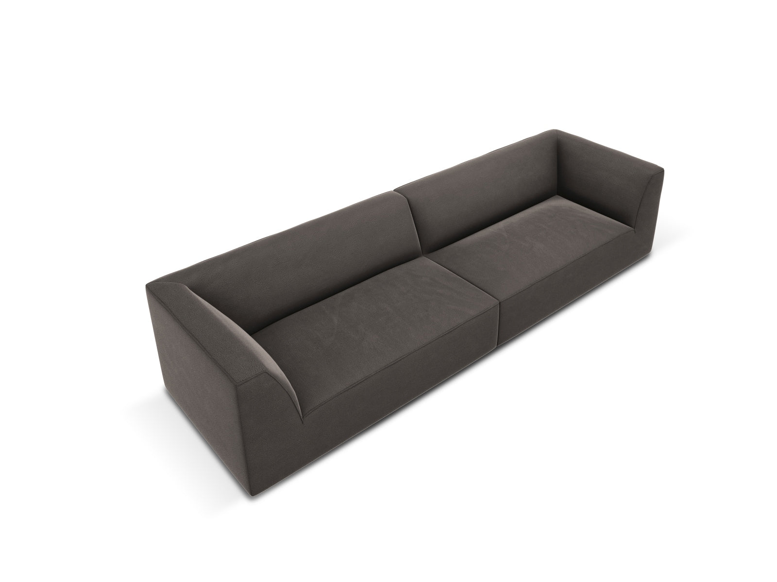 Erleben Sie das luxuriöse Ruby Velour Sofa 4 Sitzer von Micadoni – der perfekte Mix aus modernem Design und unvergleichlichem Komfort für Ihr Wohnzimmer.