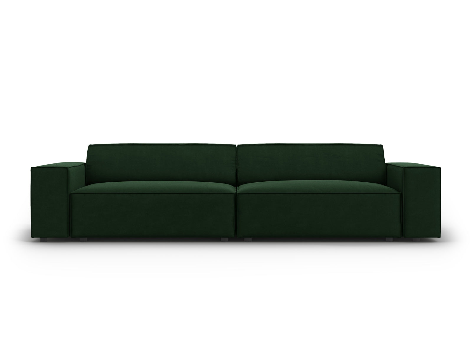 Jodie Velour modulares Sofa 4 Sitzer in Bottle Green-Bluvel präsentiert im Onlineshop von KAQTU Design AG. 3er Sofa ist von Micadoni