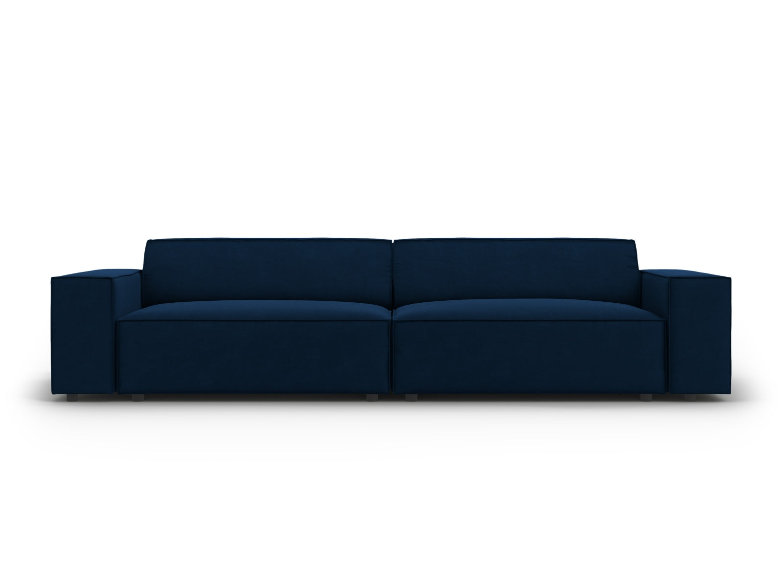 Jodie Velour modulares Sofa 4 Sitzer in Royal Blue-Bluvel präsentiert im Onlineshop von KAQTU Design AG. 3er Sofa ist von Micadoni