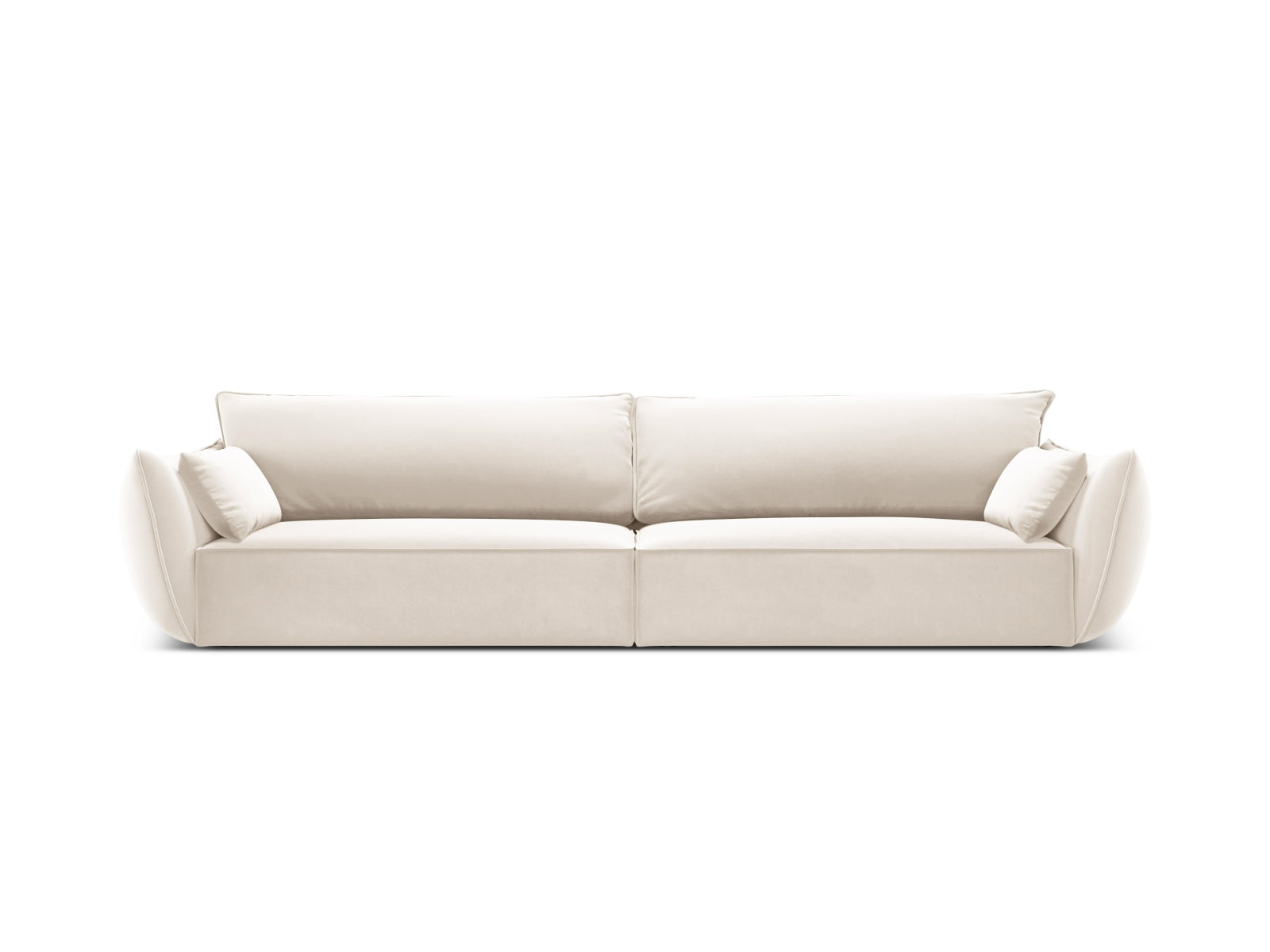 Kaelle Sofa 4 Sitzer in Light Beige-Bluvel präsentiert im Onlineshop von KAQTU Design AG. 4er Sofa ist von Micadoni