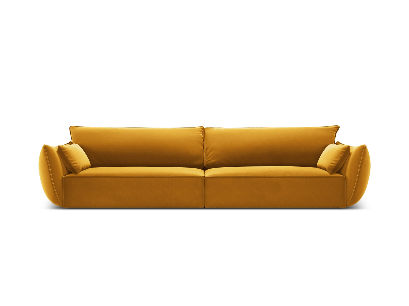 Kaelle Sofa 4 Sitzer in Yellow-Bluvel präsentiert im Onlineshop von KAQTU Design AG. 4er Sofa ist von Micadoni