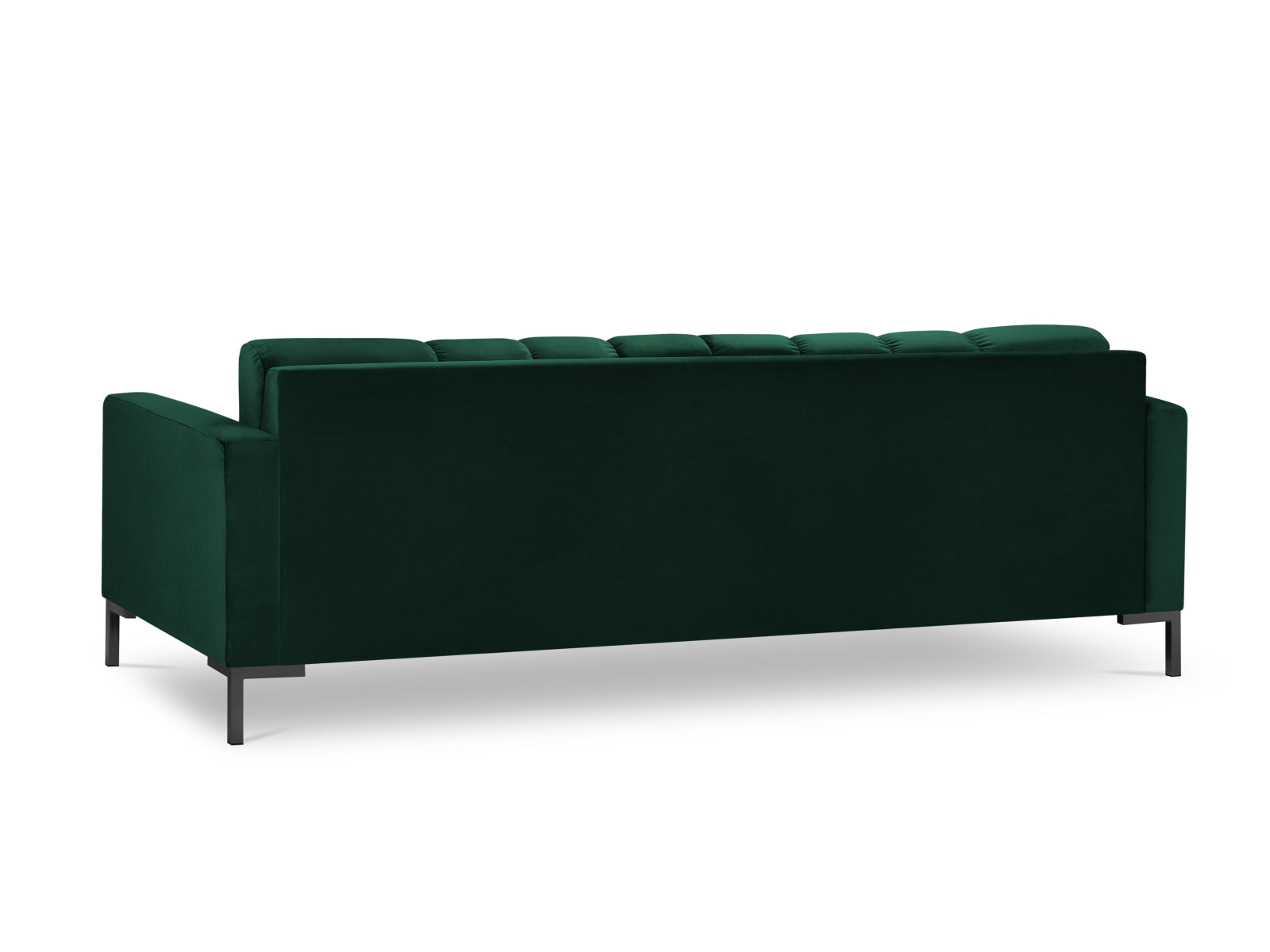 Elegantes Mamaia Velour Sofa für 4 Personen in luxuriösem Flaschengrün, ideal für stilvolle und einladende Wohnräume.