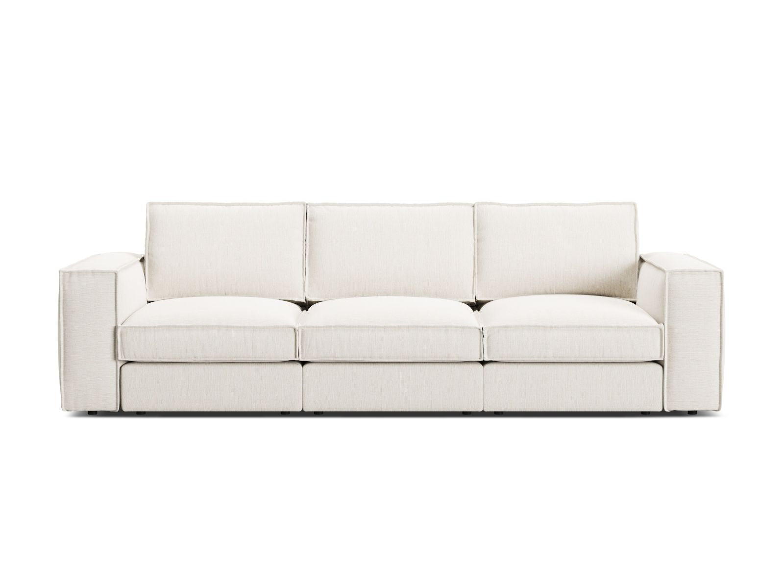 4-Sitzer Modular Sofa Pola in White-Babel präsentiert im Onlineshop von KAQTU Design AG. 4er Sofa ist von Micadoni