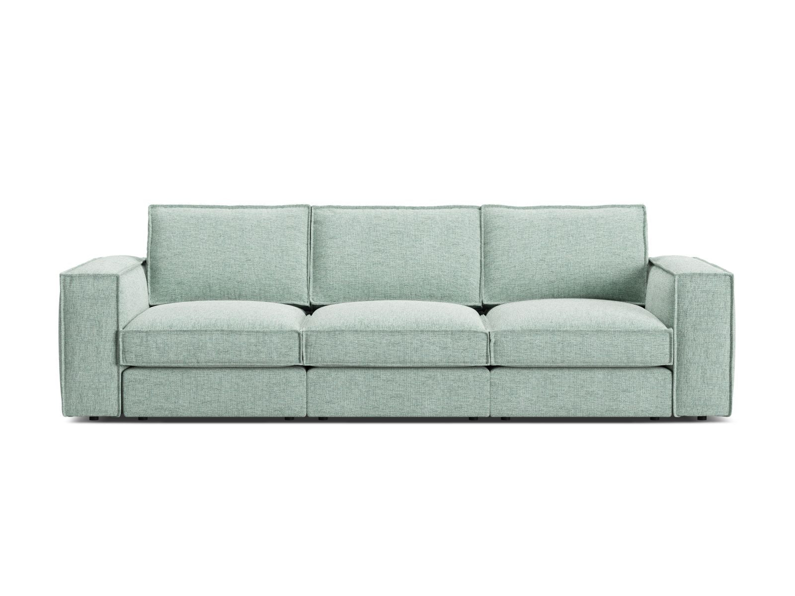 4-Sitzer Modular Sofa Pola in Mint-Babel präsentiert im Onlineshop von KAQTU Design AG. 4er Sofa ist von Micadoni