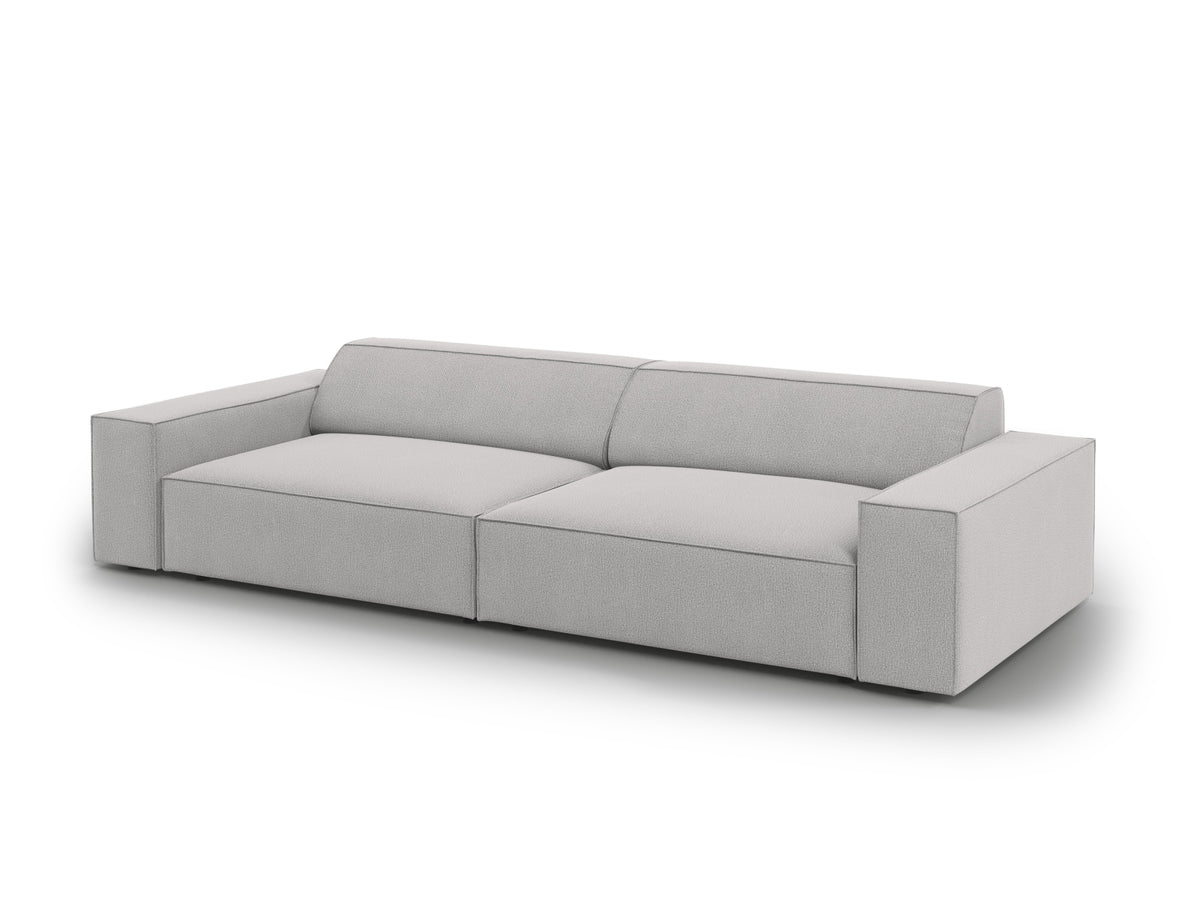 Jodie Modulares Sofa 4 Sitzer in Light Grey-Megan präsentiert im Onlineshop von KAQTU Design AG. 3er Sofa ist von Micadoni