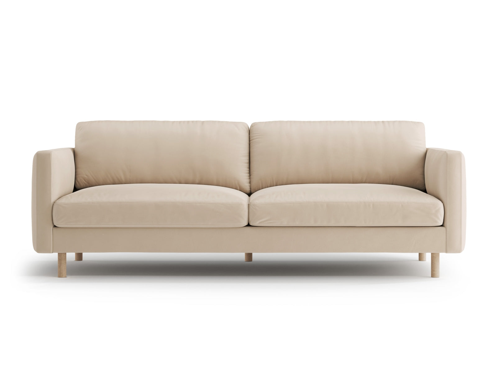 Eden Velour Sofa 4 Sitzer in Nude-Paris präsentiert im Onlineshop von KAQTU Design AG. 4er Sofa ist von Micadoni