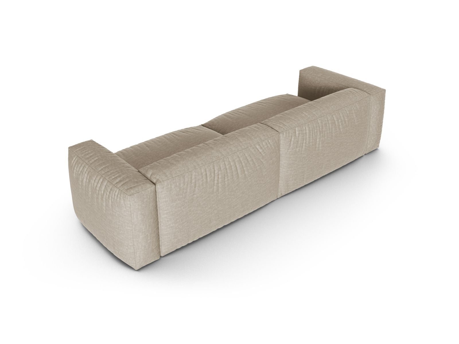 Beige 4-Sitzer Sofa Martina von Micadoni, modulares Design für stilvolle Wohnräume und gesellige Abende.