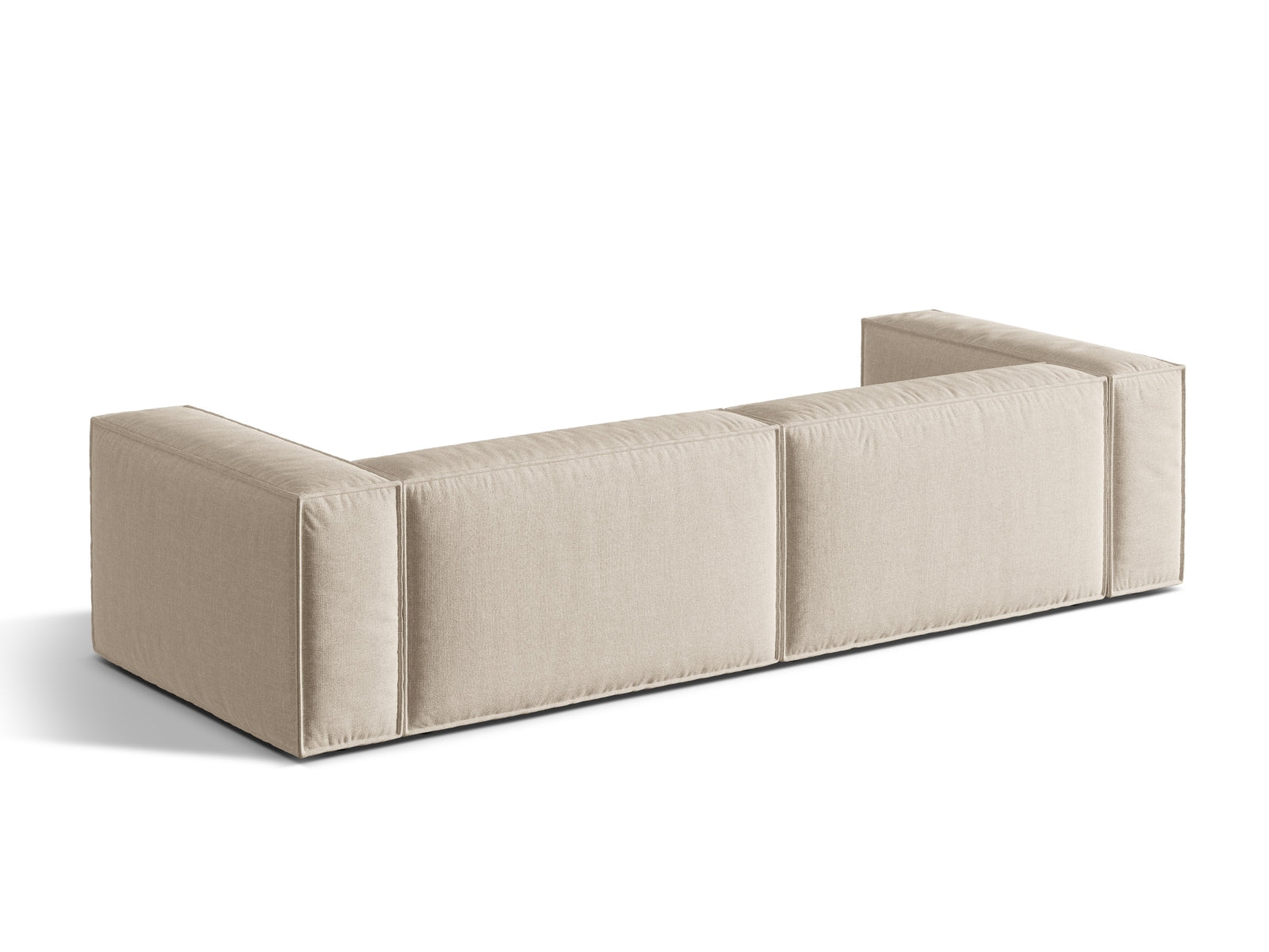 Modernes 5-Sitzer Sofa Nuria von Micadoni in sanftem Beige, ideal für entspannte Stunden und geschmackvolle Einrichtung.