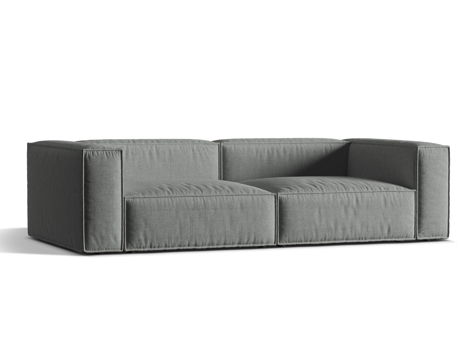 Elegantes 5-Sitzer Sofa Nuria in stilvollem Grau, ideal für moderne Wohnräume, erhältlich bei KAQTU Design AG.