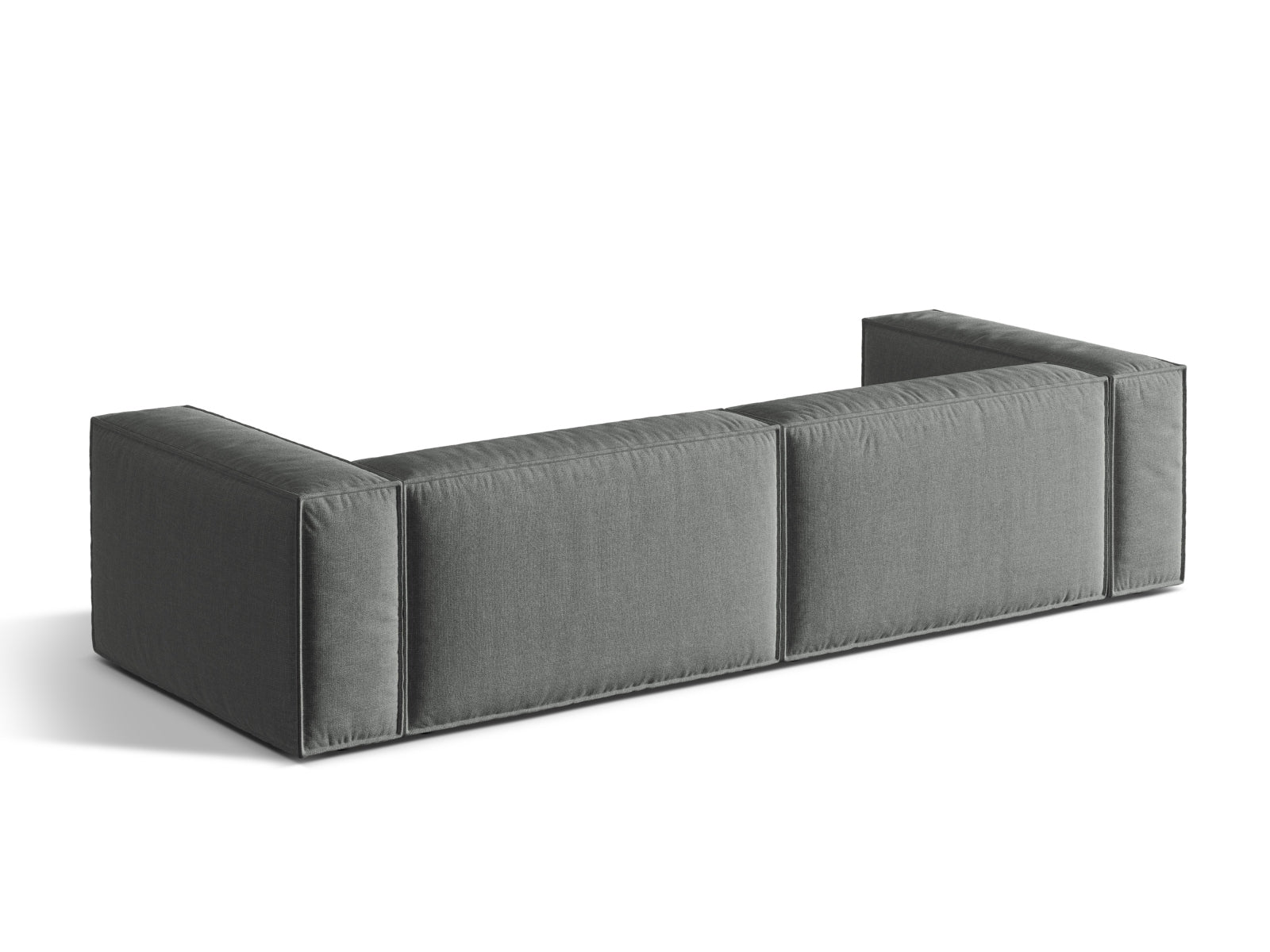 Elegantes 5-Sitzer Sofa Nuria in zeitlosem Grau, ideal für komfortable Entspannung und stilvolle Einrichtung in jedem Wohnraum.