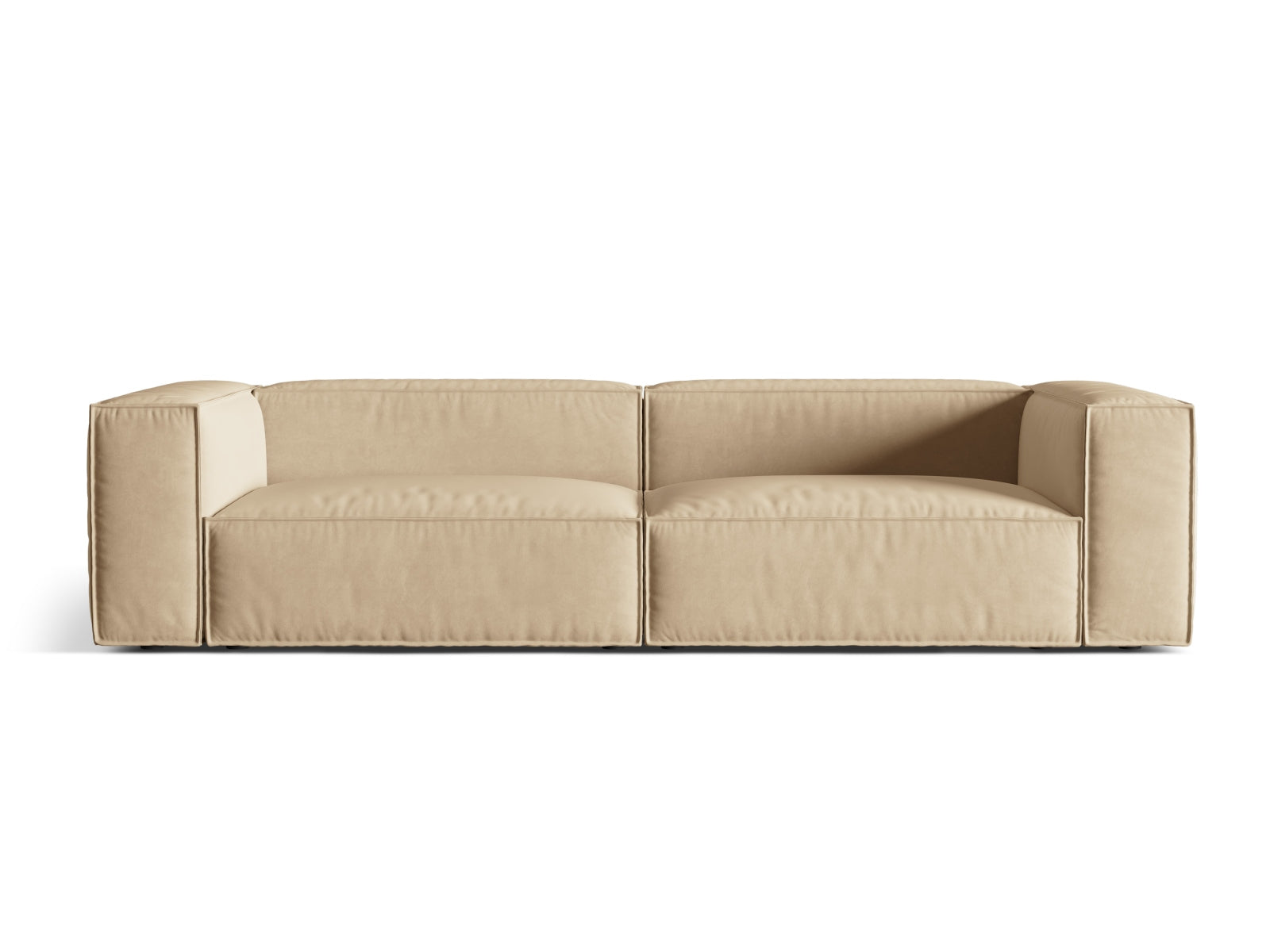Nuria Velour Sofa 5 Sitzer in Nude präsentiert im Onlineshop von KAQTU Design AG. 5er Sofa ist von Micadoni