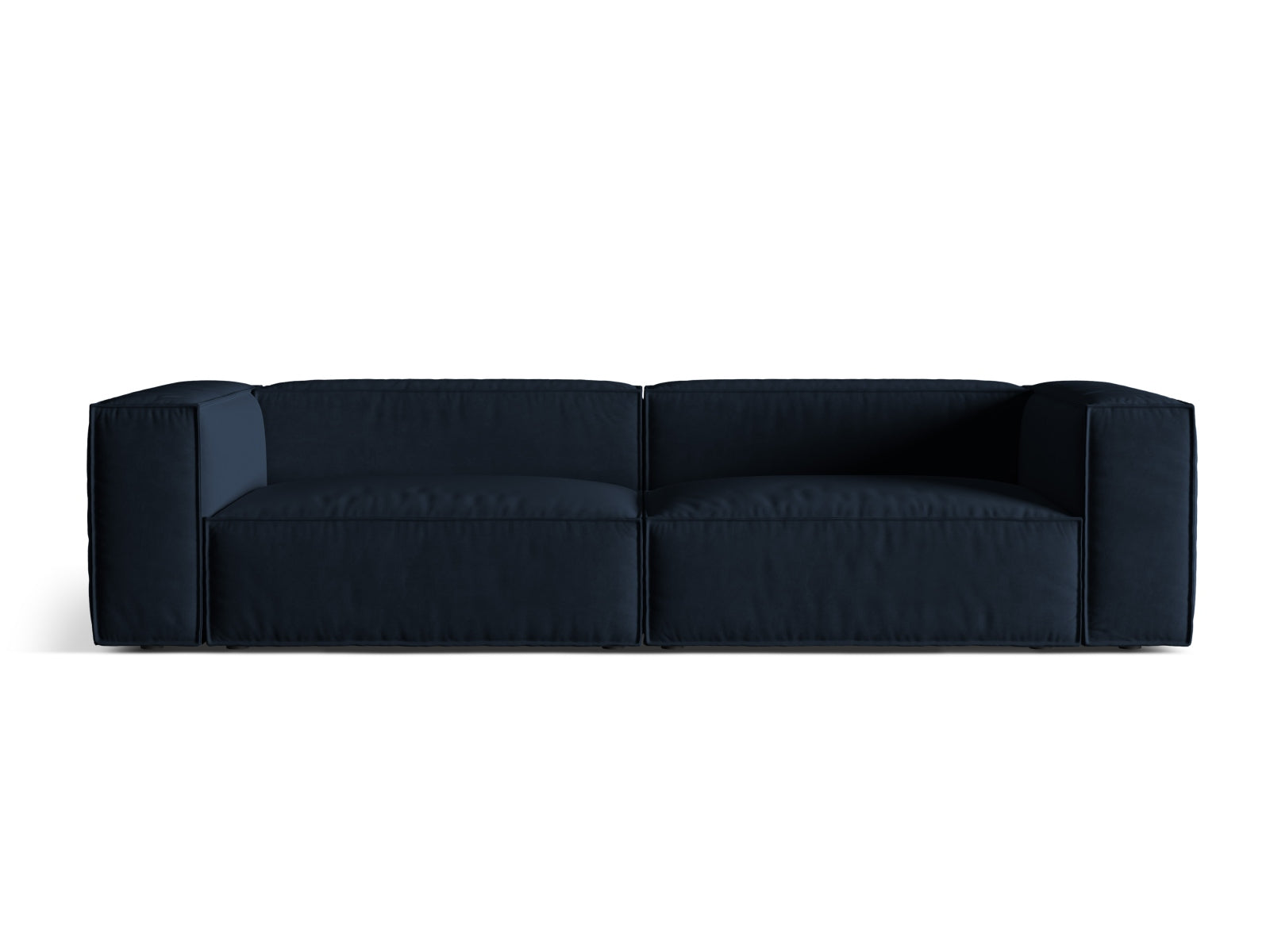 Nuria Velour Sofa 5 Sitzer in Dark Blue-Paris präsentiert im Onlineshop von KAQTU Design AG. 5er Sofa ist von Micadoni