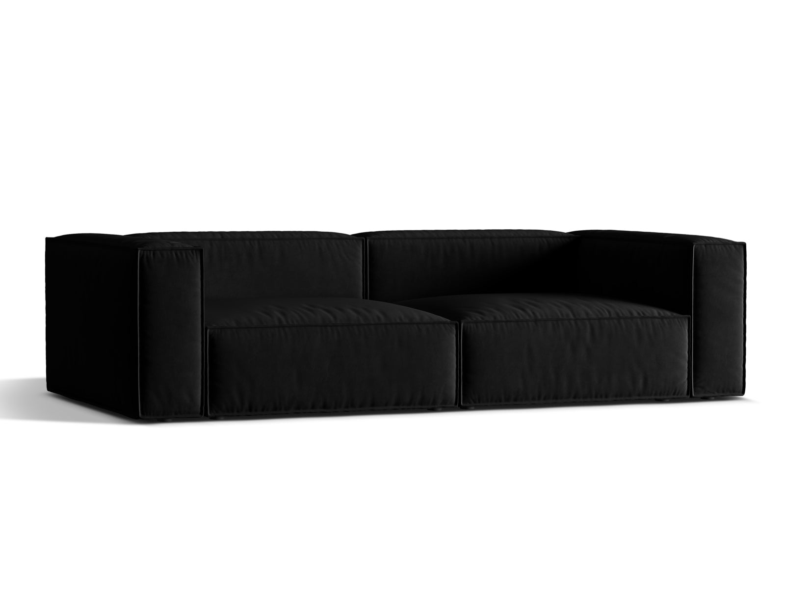 Erleben Sie das stilvolle Nuria Velour Sofa von Micadoni – ein 5-Sitzer, der mit seinem modernen Design und unvergleichlichem Komfort Ihr Wohnzimmer verwandelt.