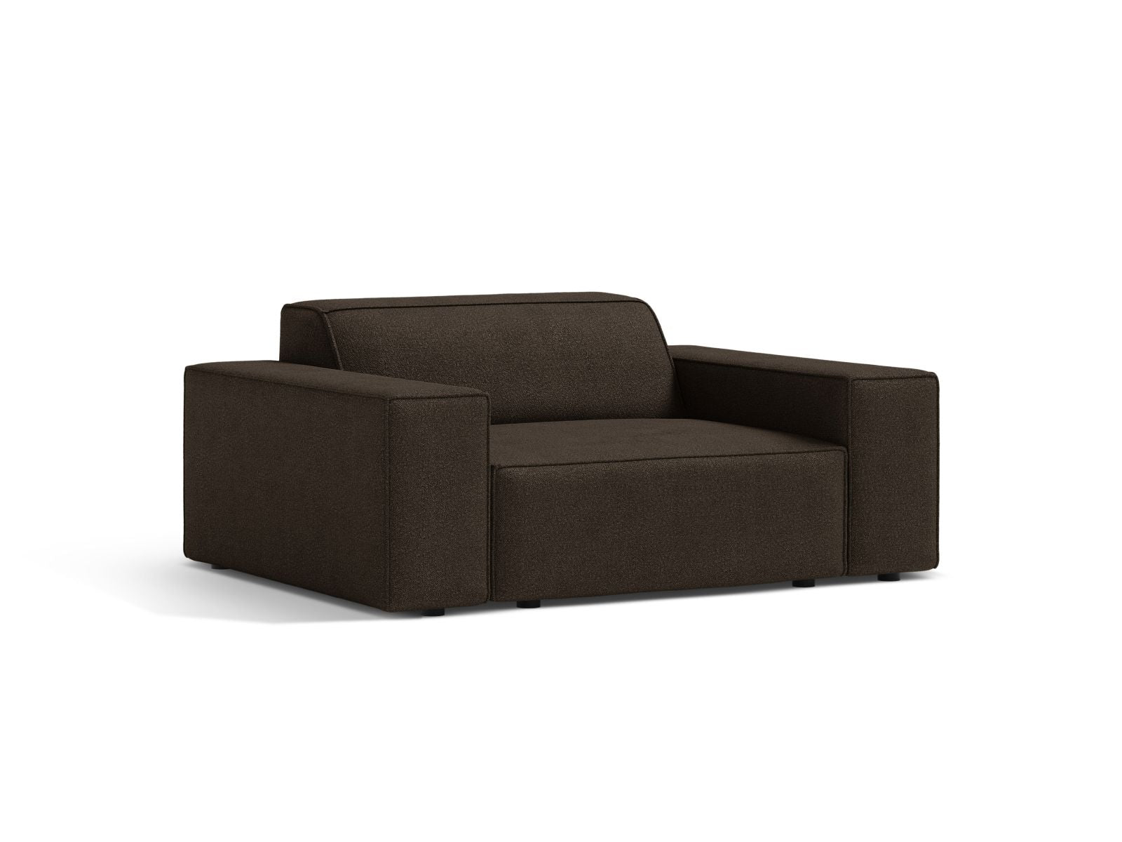 Eleganter Jodie Sessel von Micadoni in warmem Braun, ideal für stilvolle Wohnräume und gemütliche Entspannung.