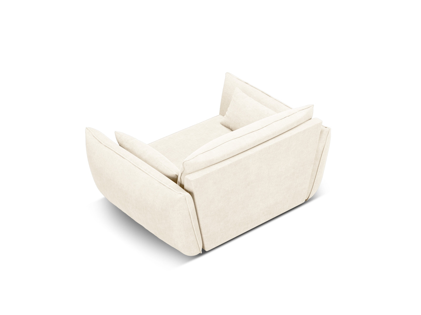 Moderner Kaelle Sessel von Micadoni in sanftem Beige, perfekt für stilvolle Interiors und entspannende Momente.
