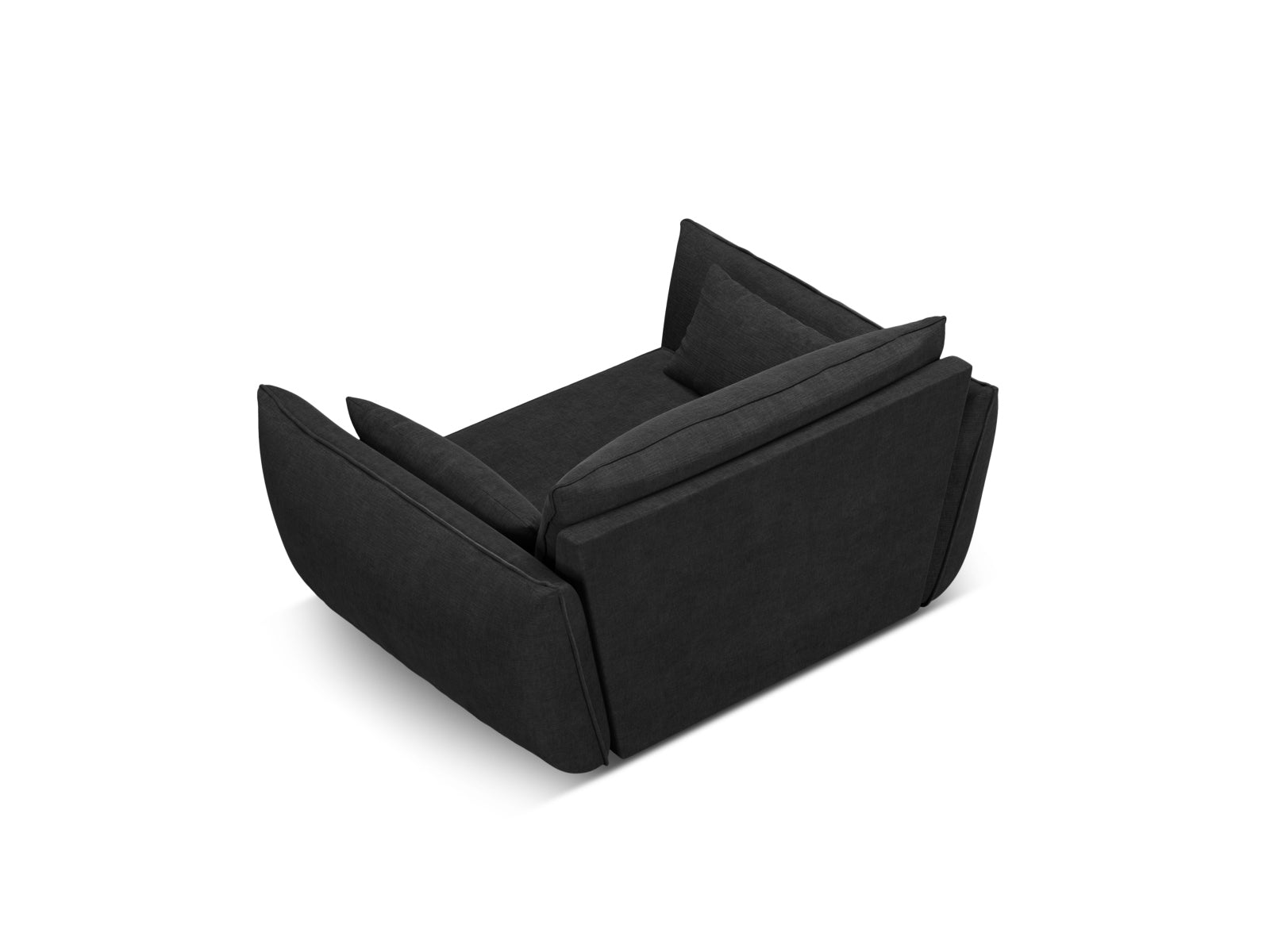 Moderner Kaelle Sessel in Schwarz, perfekt für stilvolle Interiors und entspannende Momente. Hochwertige Verarbeitung und zeitgemäße Ästhetik.