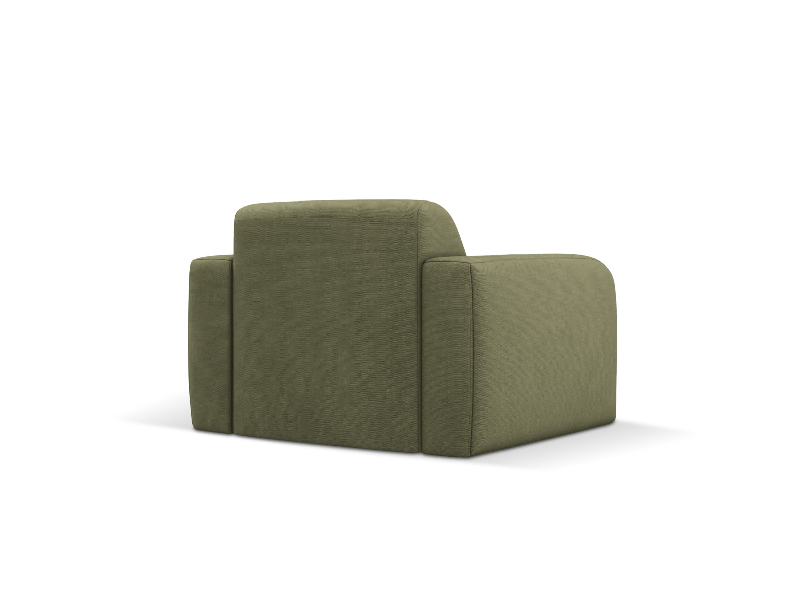 Moderner Molino Sessel in zartem Lichtgrün, perfekt für gemütliche Ecken. Hochwertige Materialien und stilvolles Design von Micadoni.