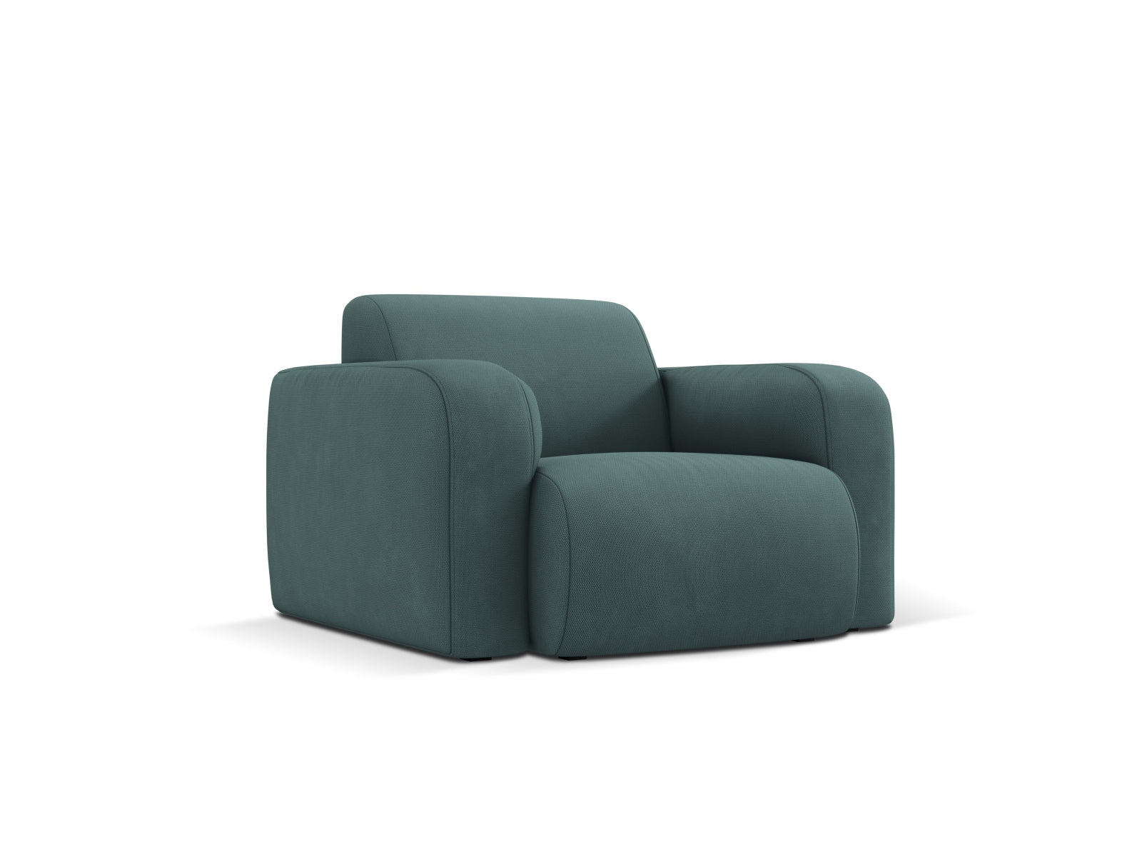 Eleganter Molino Sessel in einem beruhigenden Sea Green-Ton, ideal für stilvolle Wohnräume. Hochwertige Verarbeitung von Micadoni.