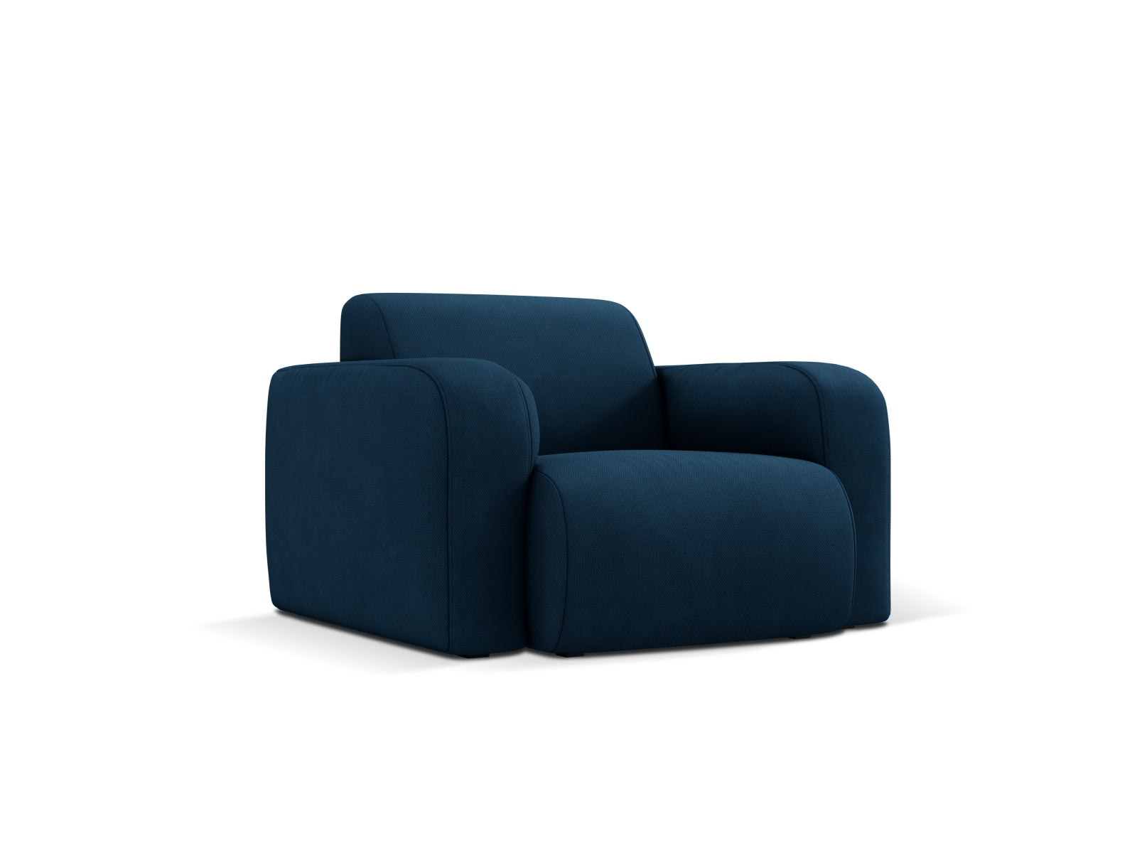 Eleganter Molino Sessel in Royal Blue von Micadoni, ideal für stilvolle Wohnräume. Bequeme Polsterung und modernes Design.