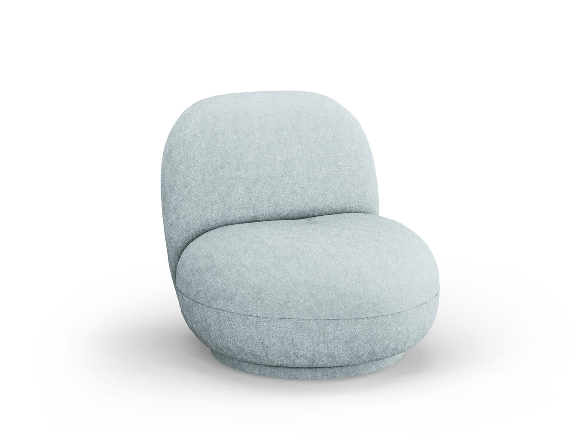 Chuck Swivel Armchair 1 Sitzer in Light Blue-Perfect Harmony präsentiert im Onlineshop von KAQTU Design AG. Drehsessel ist von Micadoni