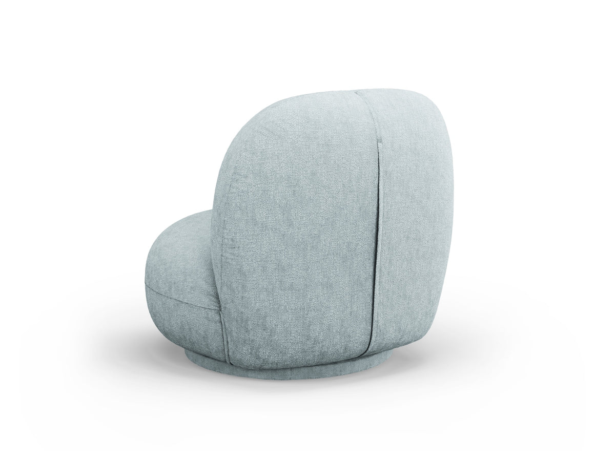 Chuck Swivel Armchair 1 Sitzer in Light Blue-Perfect Harmony präsentiert im Onlineshop von KAQTU Design AG. Drehsessel ist von Micadoni