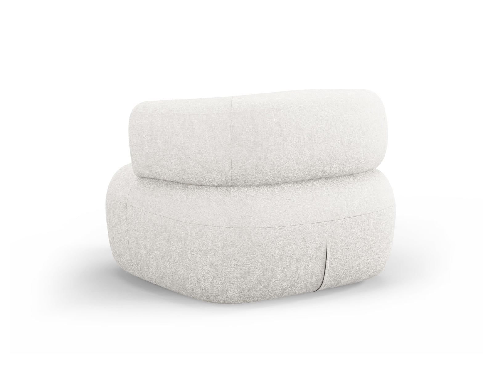 Moderner Jenny Sessel in zartem Beige, perfekt für gemütliche Ecken. Hochwertige Materialien und stilvolles Design von Micadoni.