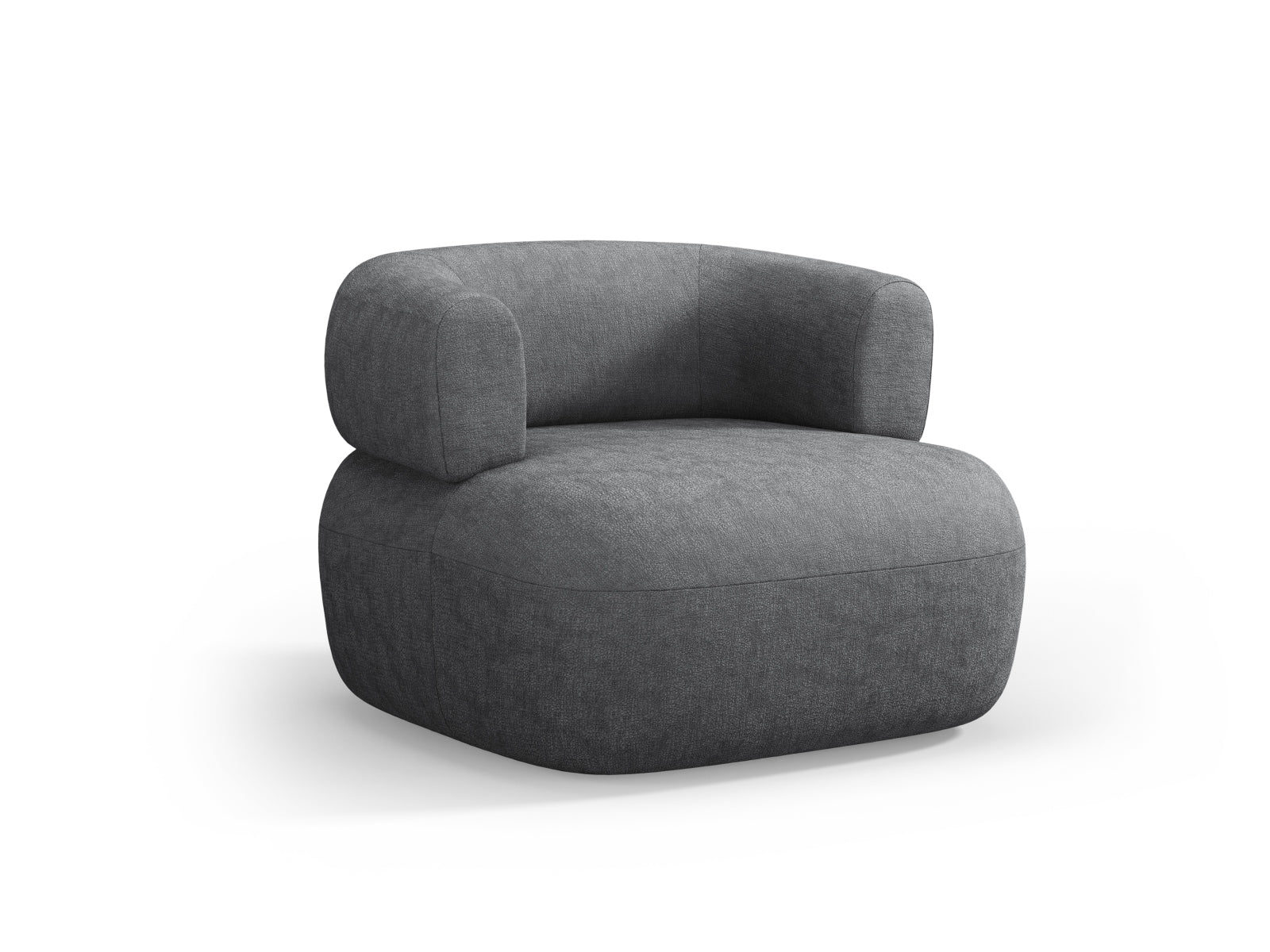 Eleganter Jenny Sessel in Dunkelgrau von Micadoni, ideal für stilvolle Wohnräume. Bequem und modern, perfekt für entspannte Stunden.