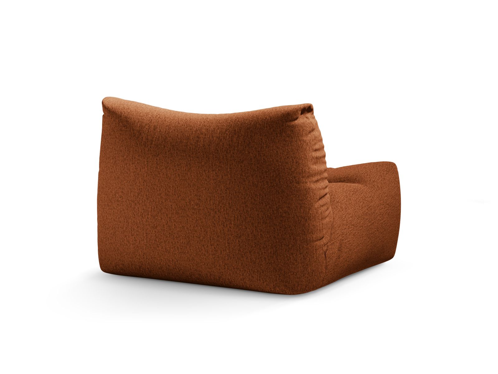 Eleganter 1-Sitzer Sessel Tove in warmem Terracotta, ideal für entspannte Stunden und geschmackvolle Einrichtungsideen.