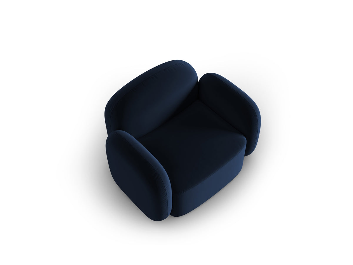 Blair Velour Armchair 1 Sitzer in Royal Blue-Casino präsentiert im Onlineshop von KAQTU Design AG. Sessel ist von Micadoni